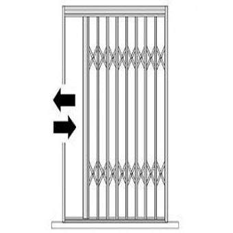 Cancelletto Estensibile verniciato 1 anta 130x237