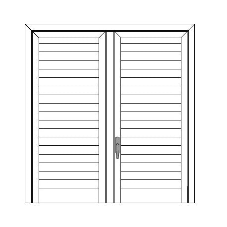 Persiana Finestra stecca orientabile telaio 2 ante 103x181