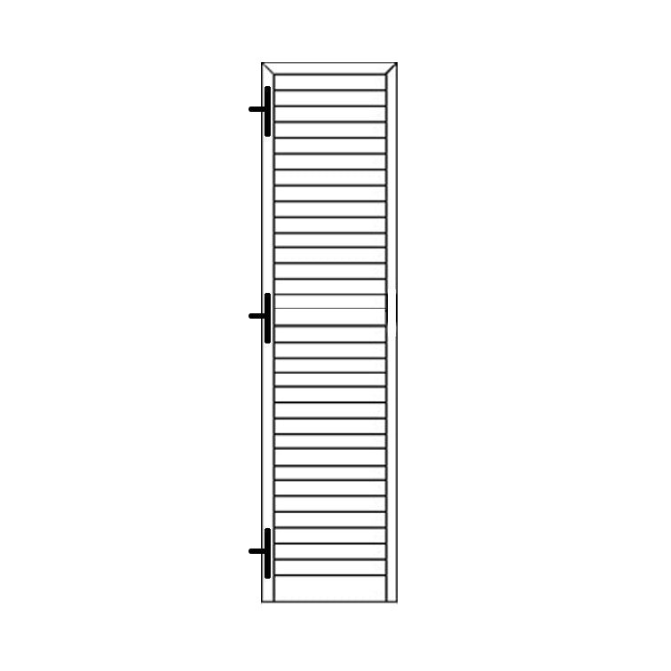 Persiana Portafinestra CON SERRATURA stecca ovalina 1 anta 89x220