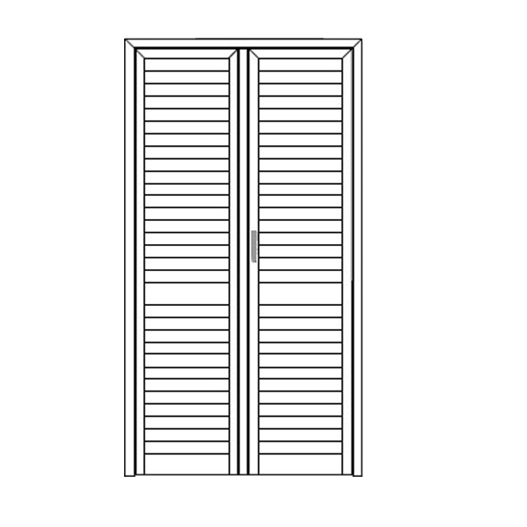 Persiana Portafinestra stecca orientabile 2 ante 134x210