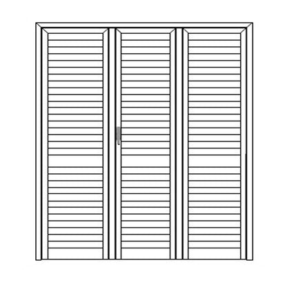 Persiana Blindata Portafinestra stecca fissa telaio 3 ante 220x220