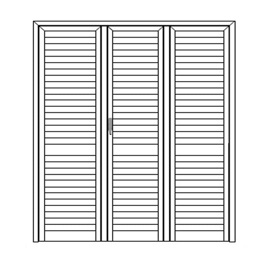 Persiana Blindata Portafinestra stecca fissa telaio 3 ante 220x220