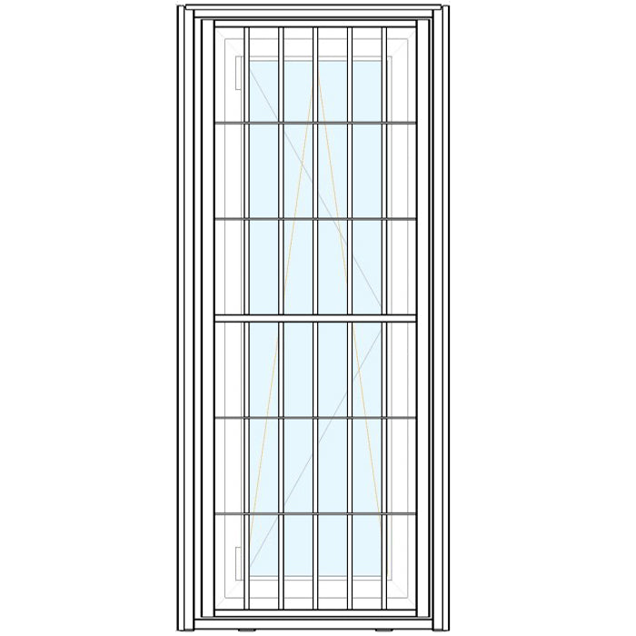 Inferriata Apribile Portafinestra 1 anta 125x220