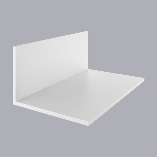 Coprifilo Angolare in Pvc 120x80x6.5 mm Bianco in massa