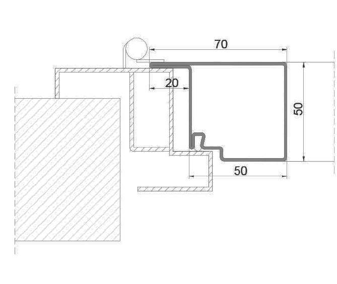 Persiana Blindata stecca fissa telaio Finestra 1 anta 66x140