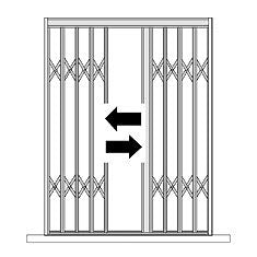 Cancelletto Estensibile Finestra 2 ante 130x139