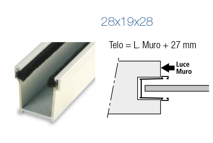 Avvolgibile in Alluminio Portafinestra 1 anta 70x253