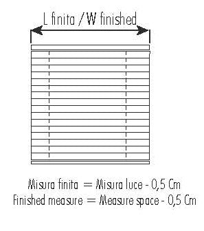 Veneziana da interno spessore 25 mm per finestra dimensione media